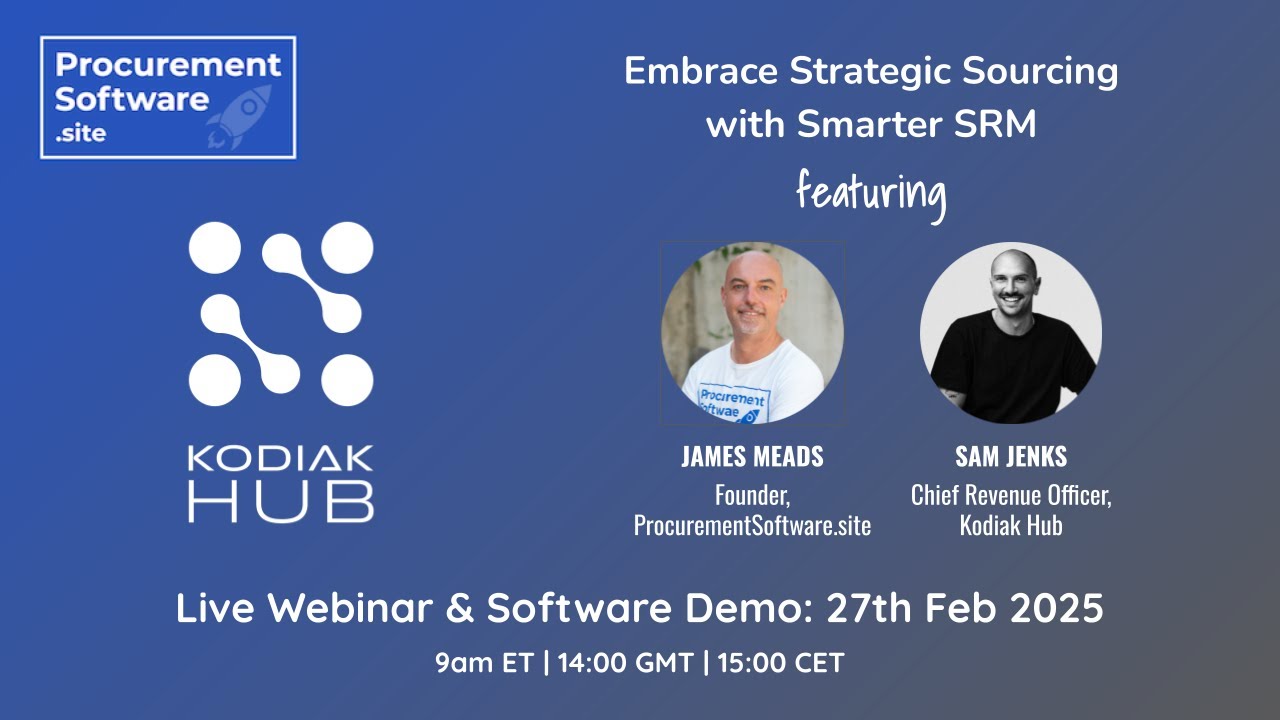 Embrace Strategic Sourcing with Smarter SRM