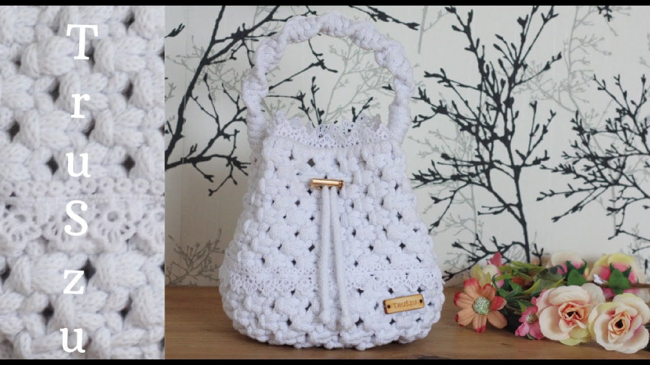 Torebka Komunijna MAKRAMA DIY / Mała Torebka dziewczęca / First Communion Purse Macrame BAG