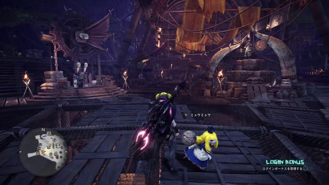 2月5日モンハンワールドアイスボーン救難助けに行く