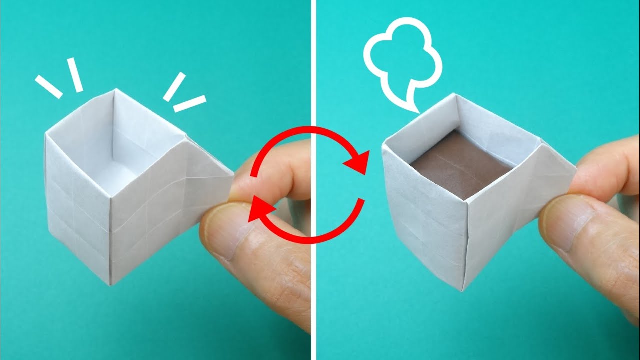 折り紙「コーヒーのマグカップ」Origami Toy 
