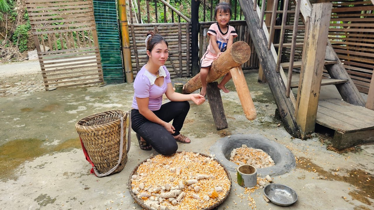 handcrafted mortars to shell corn kernels and picked wild fruits to sell