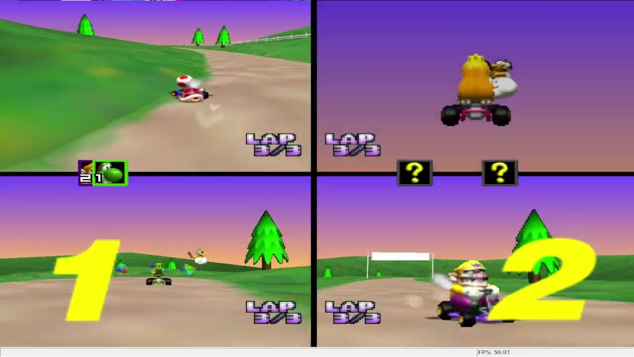 Mario kart 64 - 4VS VA - Match 76