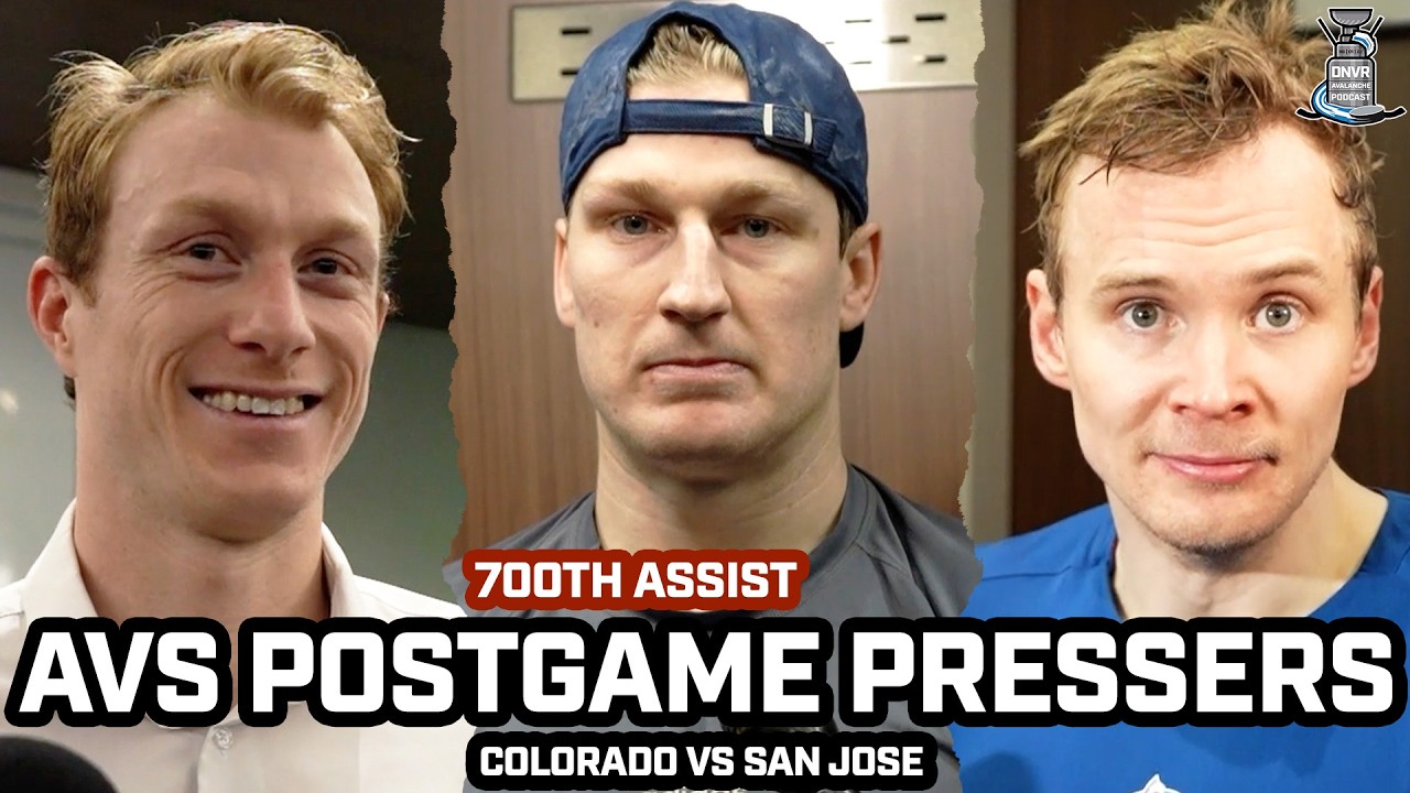 Nathan MacKinnon on 700 Career Assist & Avs on Olympic Break After 4-2 WIN vs Sharks