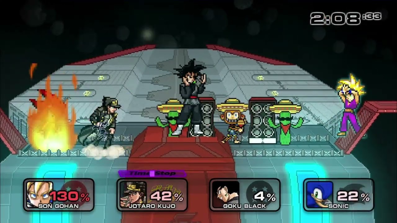 Super Smash Flash 2 v.09b - SSJ Teen Gohan Gameplay (MOD)