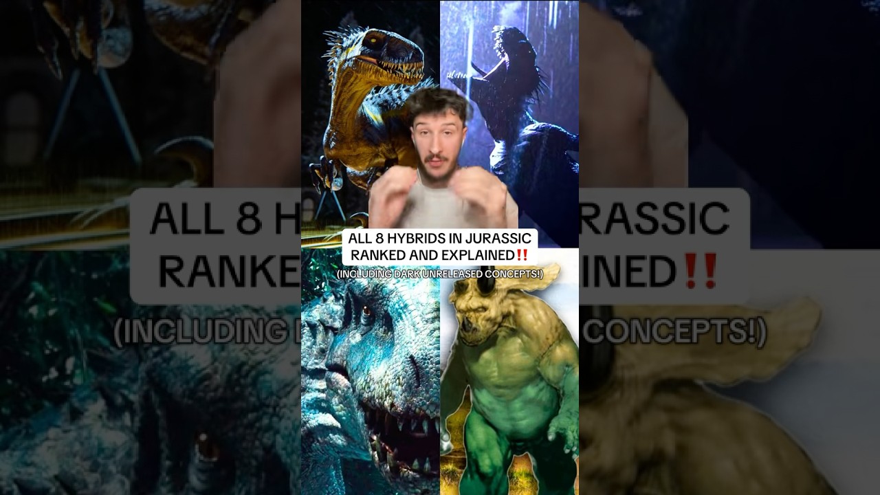 ВСЕ 8 ГИБРИДОВ ЮРСКОГО ПЕРИОДА В РЕЙТИНГЕ! #jurassicworldrebirth #jurassicworld