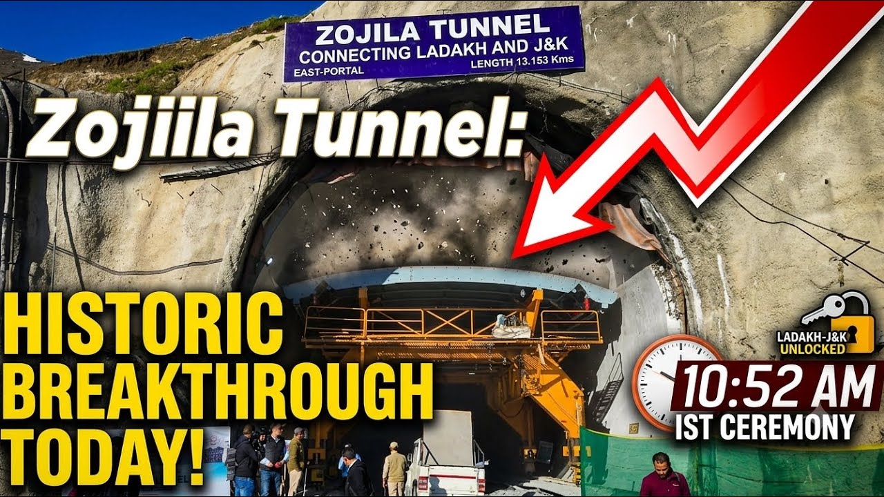 Zojila Tunnel set for a major breakthrough today.