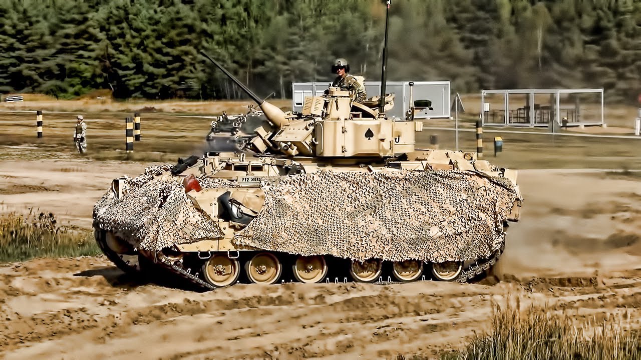 Bradley Fighting Vehicles • Gunnery Range In Poland (2021)