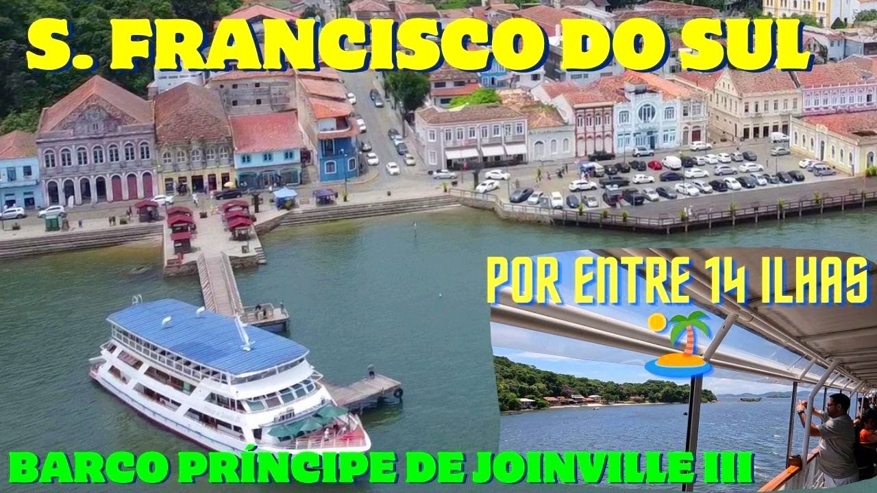 JOINVILLE a SÃO FRANCISCO DO SUL no BARCO PRINCIPE lll     HD1080