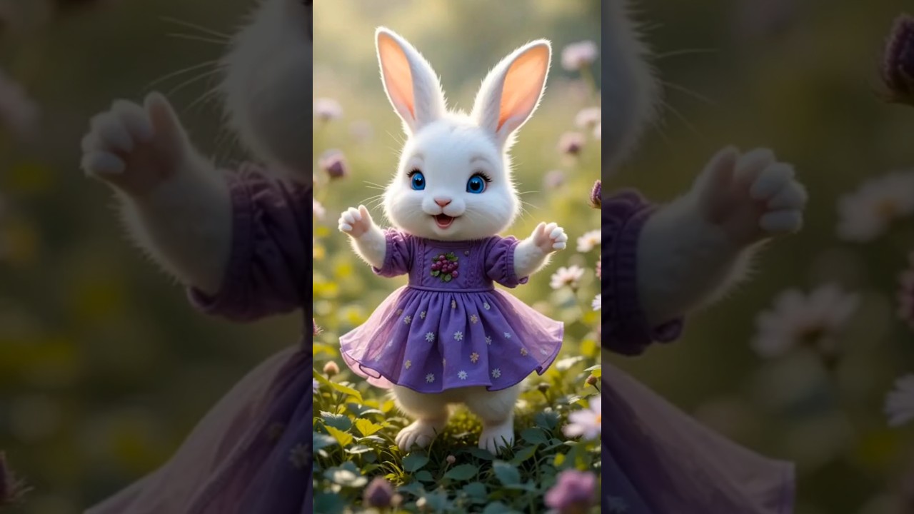 Heart - touching Beautiful  Rabbit Dance 4💃🐇