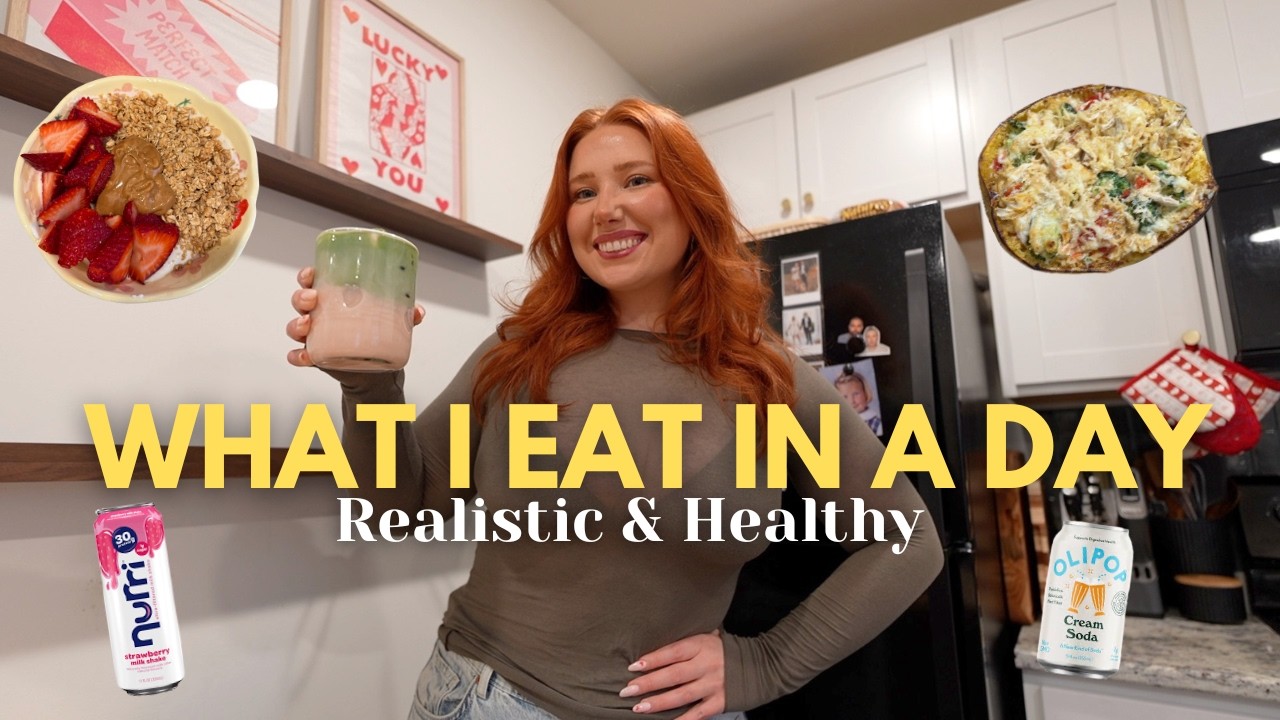 FULL DAY OF EATS & EXERCISE (realistic but healthy WIEIAD)