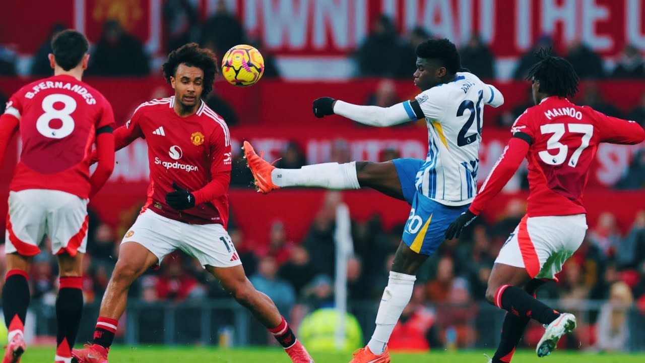 Carlos Baleba VS Manchester United At Old Trafford  - Is He Better Than Mainoo ??