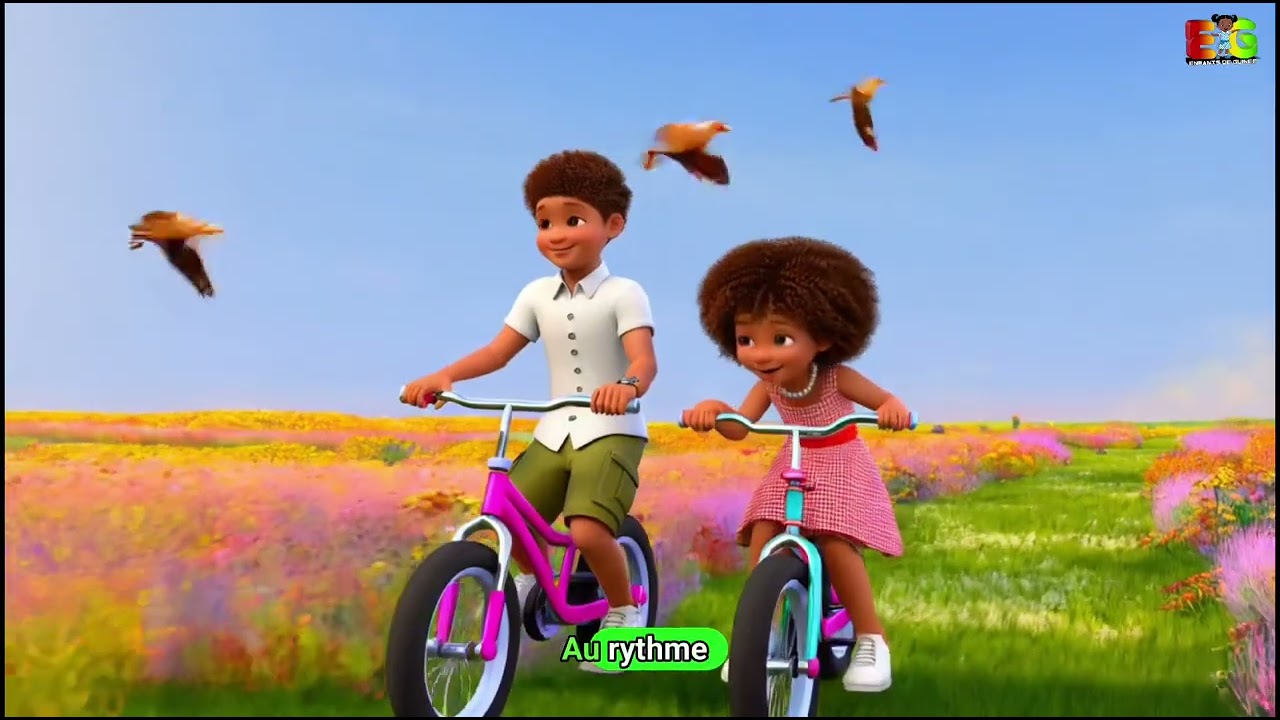 La course au vélo - Enfants de Guinée (Comptine pour enfants)
