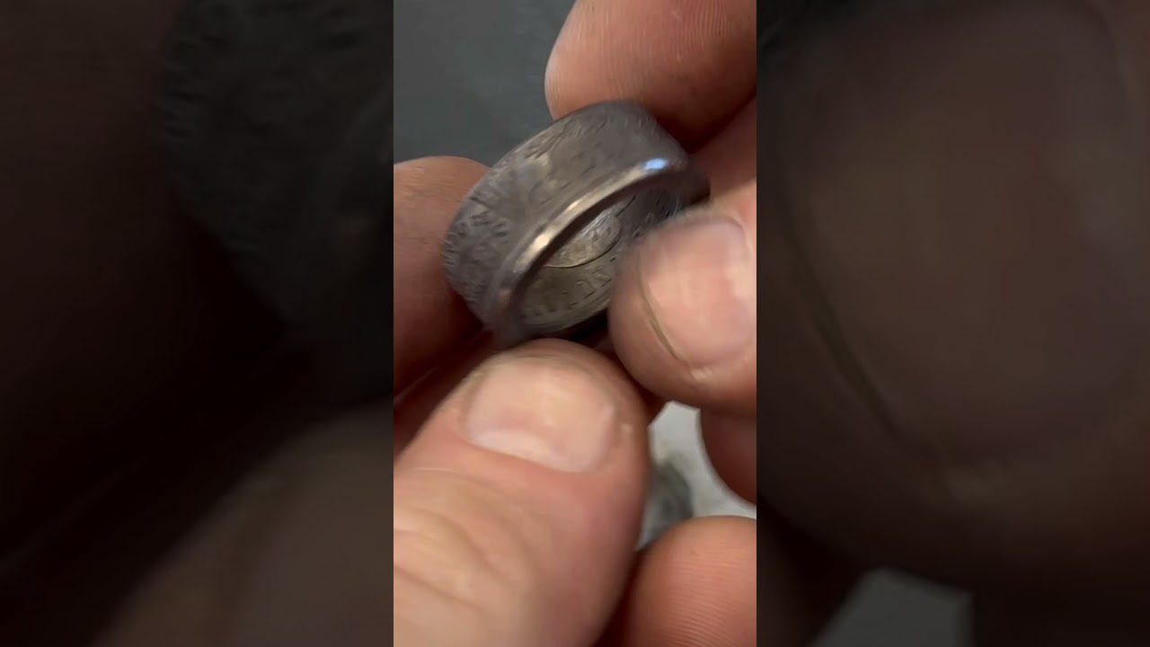 Turning a Morgan Dollar into a Stunning Skeleton Ring 💀💍 | Coin Ring Art