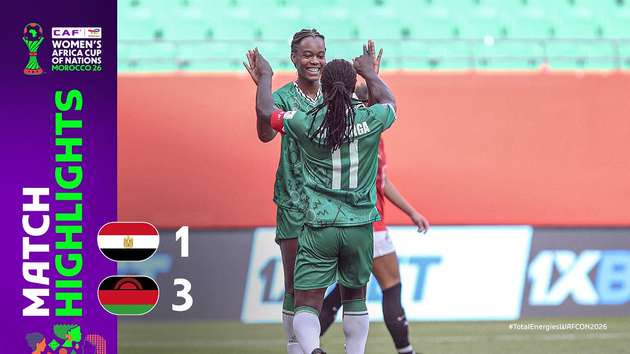 Egypt 1-3 Malawi | Match Highlights l TotalEnergies WAFCON 2026 l Groub C | ملخص مباراة مصر ومالاوي