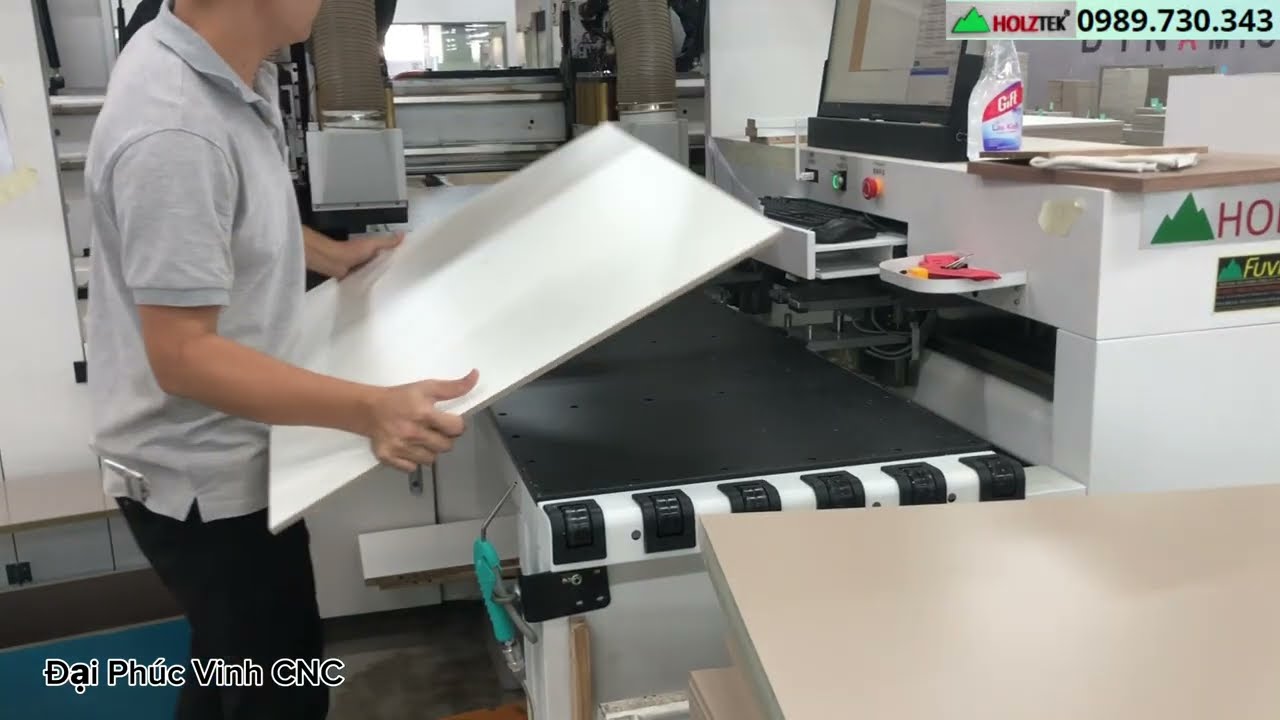 MÁY KHOAN CNC 6 MẶT 2 CHÙM KHOAN KÉP HOLZTECK | Máy khoan chất lượng cao .