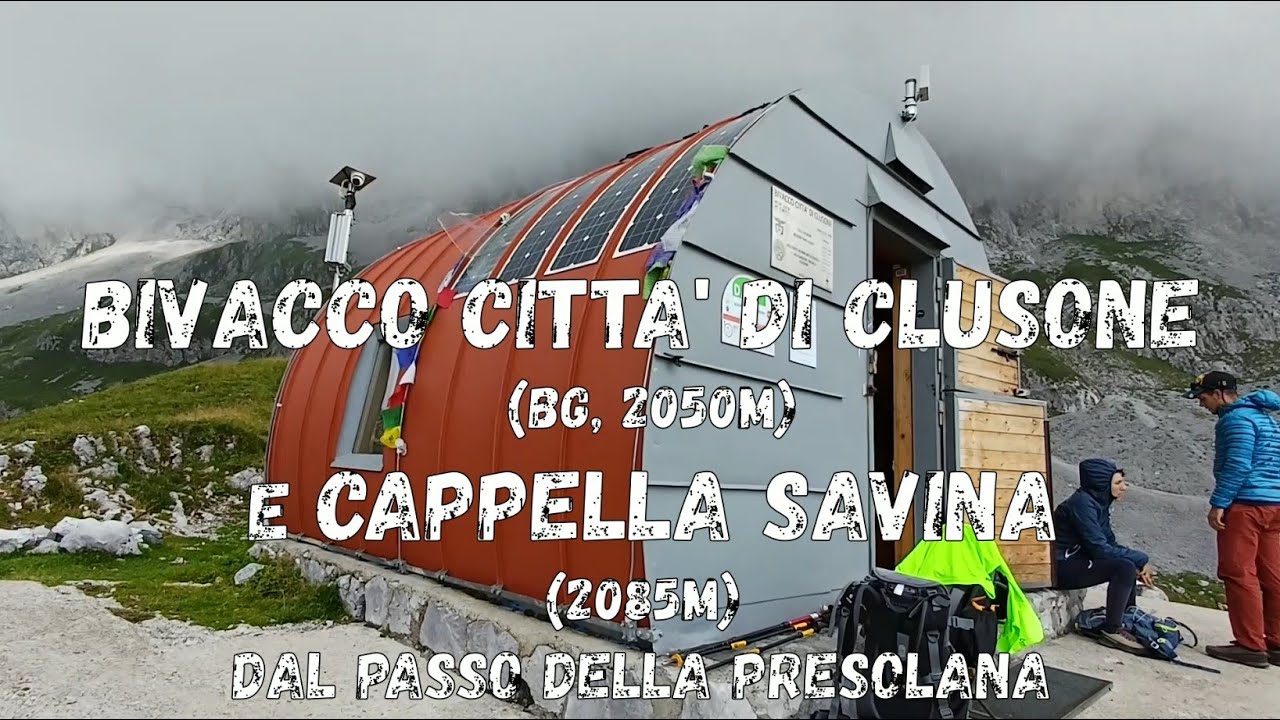 (R101) Bivacco Città di Clusone (2050m) e Cappella Savina dal Passo Presolana (BG) #walking #hiking