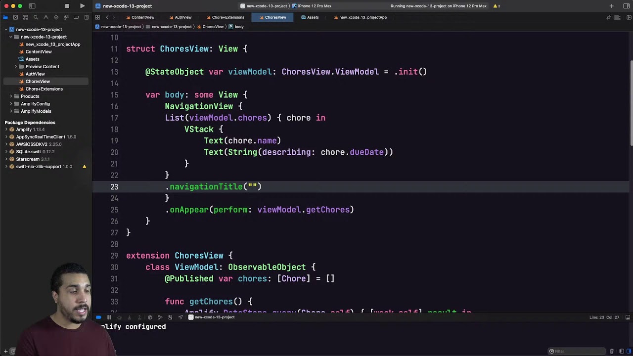 Getting Started with AWS Amplify and Xcode 13 (beta)