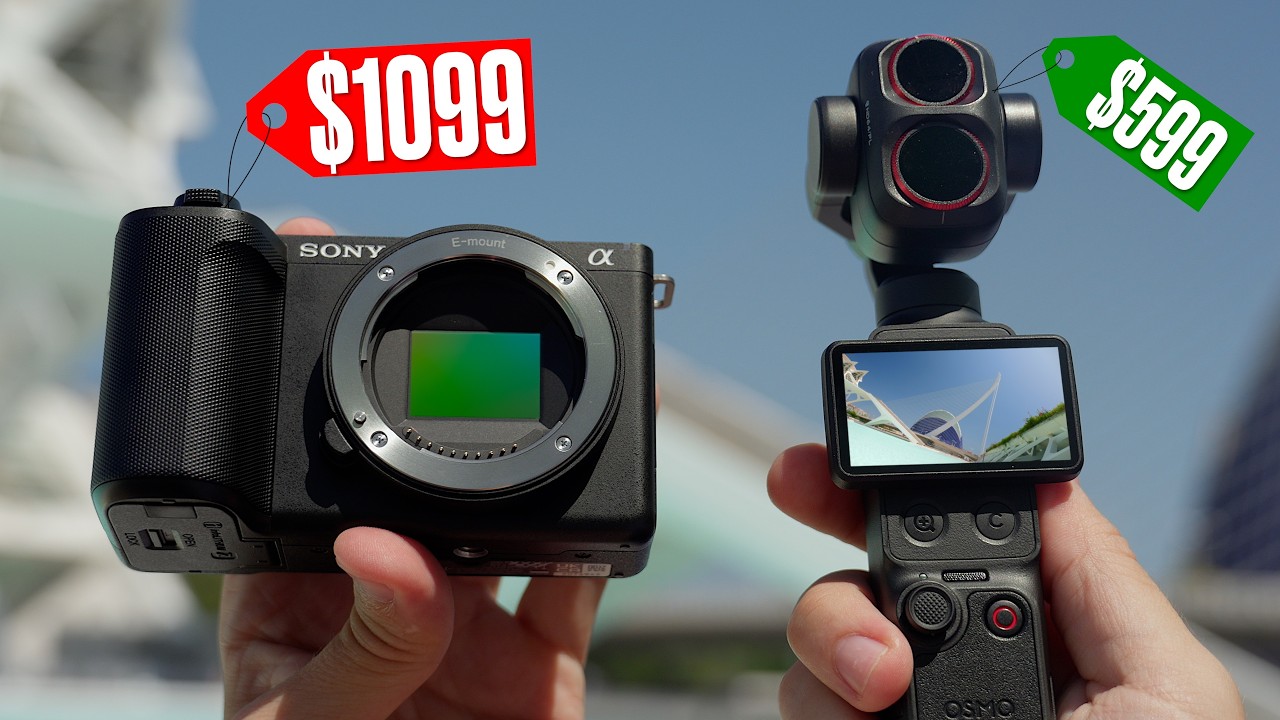 Por&oacute;wnanie kamer DJI Pocket 4P i ZV-E10 II