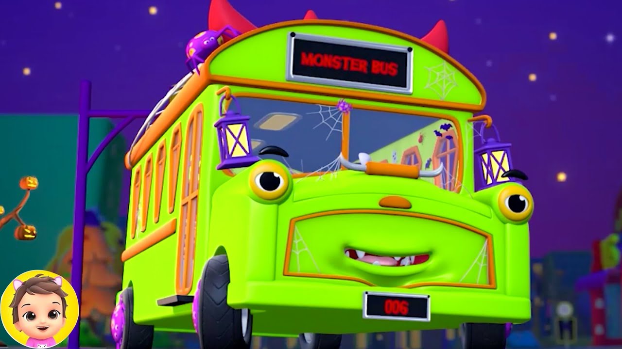 Wheels On The Bus Halloween Nursery Rhyme & More Songs for Children