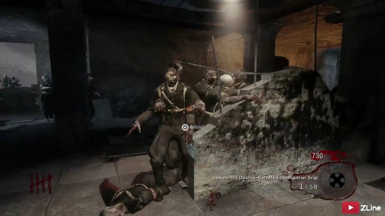 Walk-In Zombie Pile Up Glitch Spot On NACHT DER UNTOTEN | Black Ops 1 Zombie Glitches