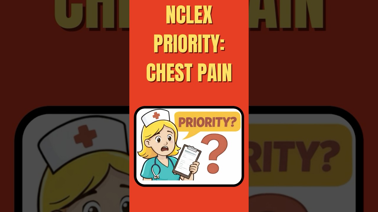 NCLEX Priority Question: What To Do FIRST for Chest Pain?