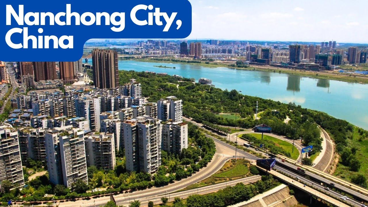 Soothing Aerial Views: Nanchong City, China