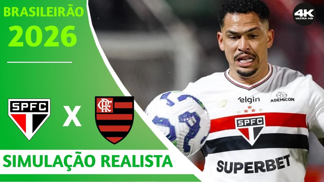 SÃO PAULO  X FLAMENGO | 1⁰ RODADA | BRASILEIRÃO 2026 | GOGOSZ PATCH 4K60FPS | PES 2026