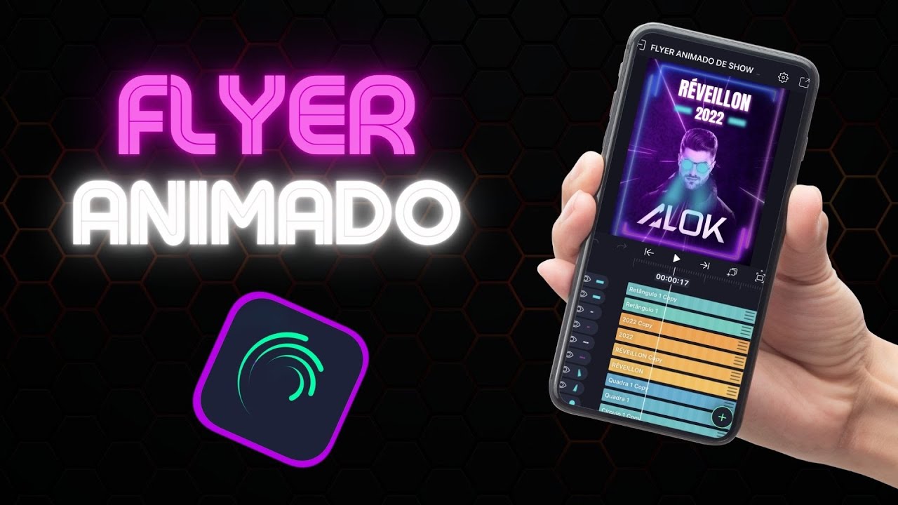 🚨 COMO FAZER UM FLYER ANIMADO DE SHOW -  NO ALIGHT MOTION 4.0