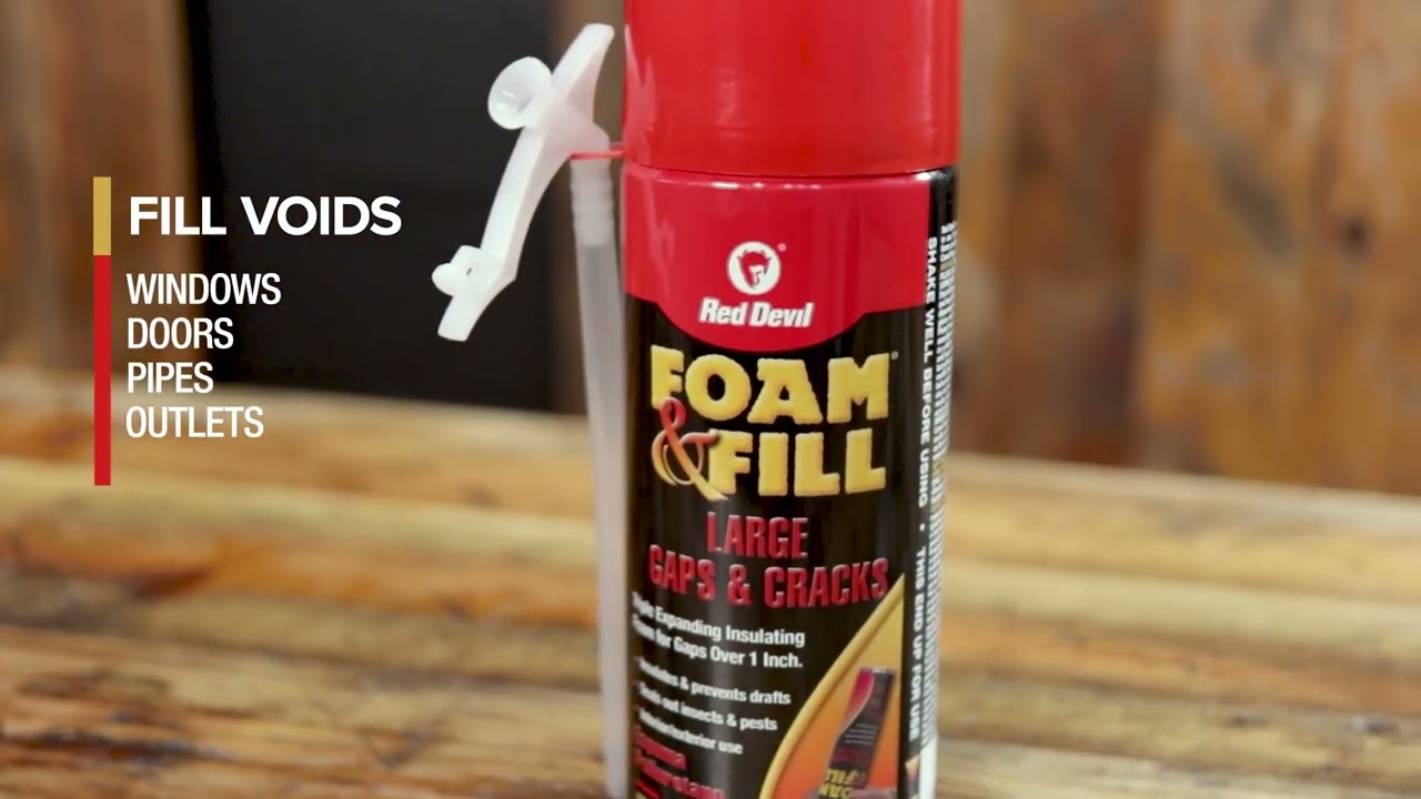 Red Devil Foam & Fill Large Gaps & Cracks