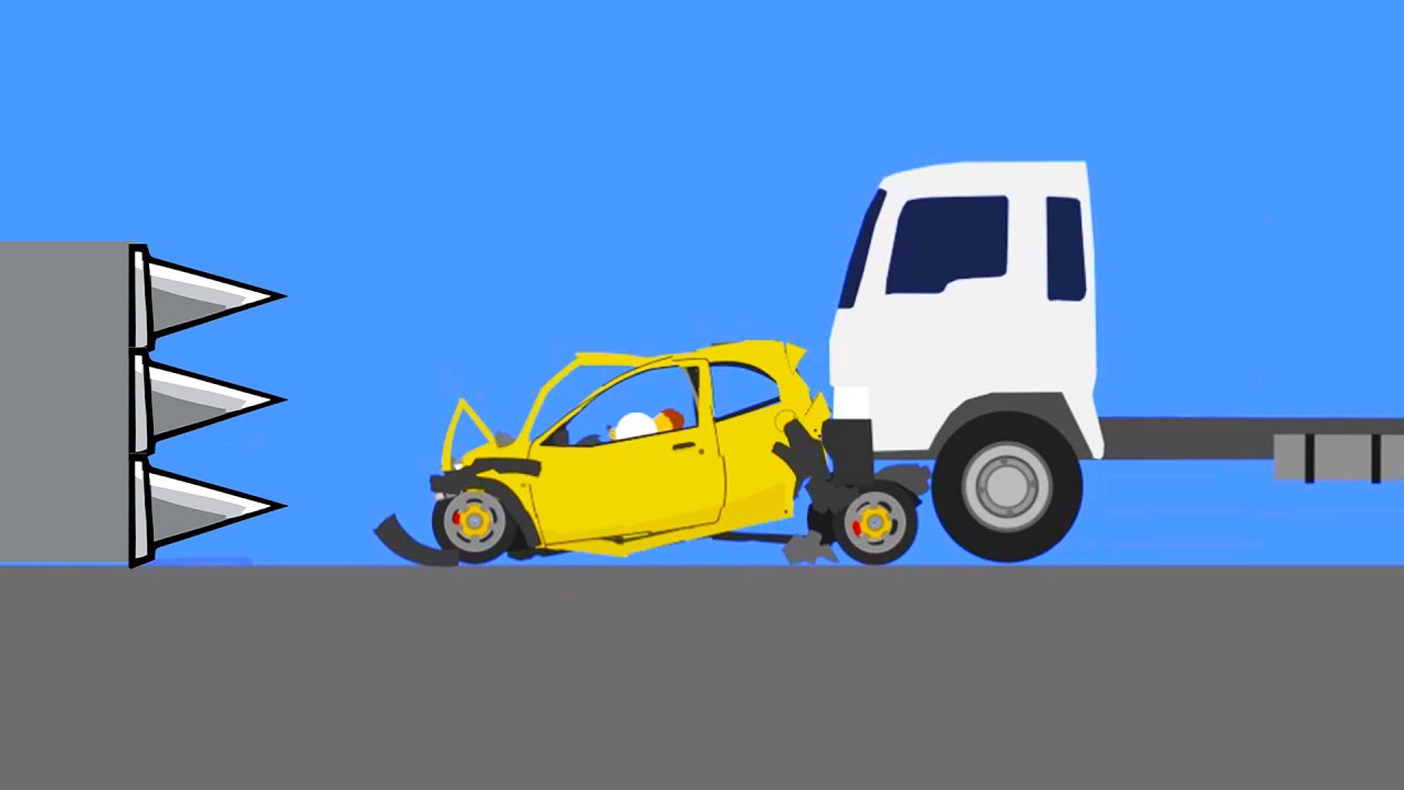 Extreme Car Crashes - Phun Algodoo Moments #12