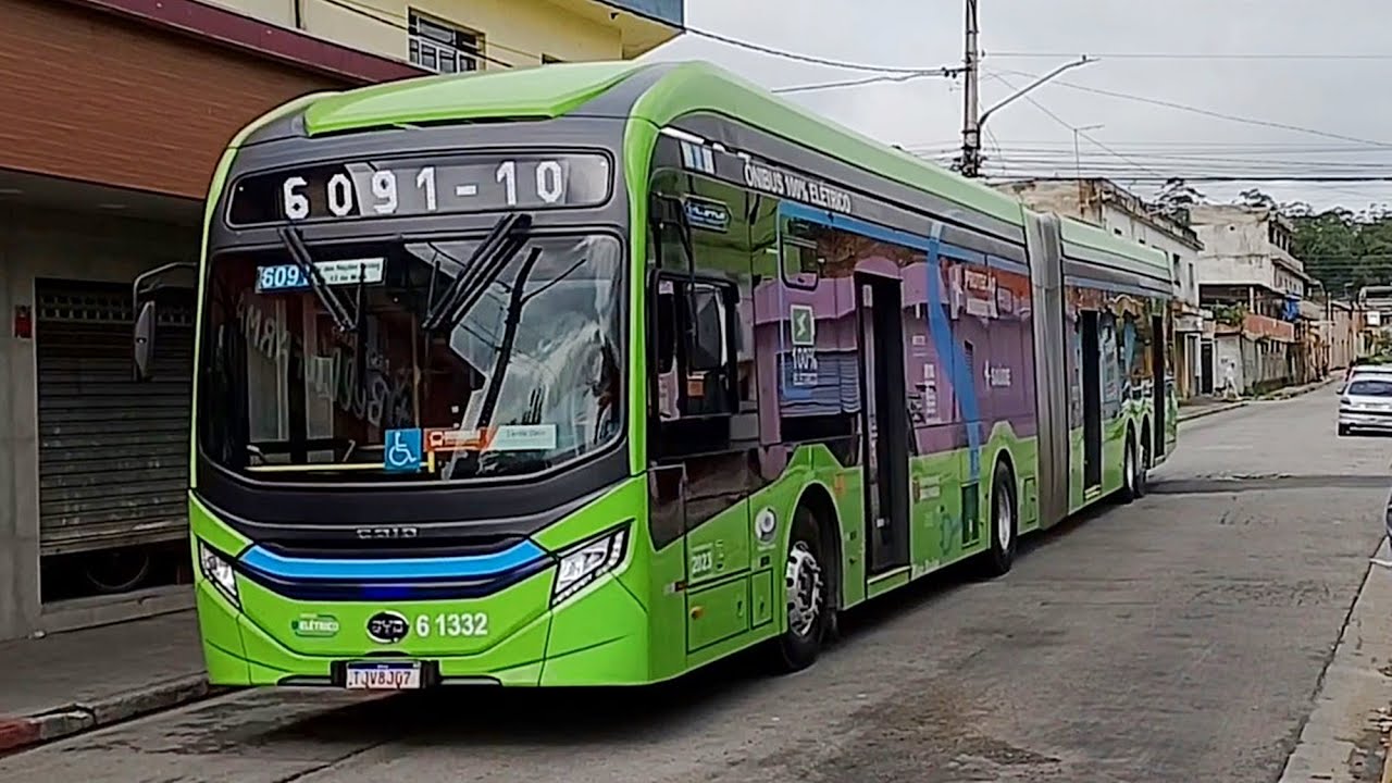 Indo atrás do BYD D11B de teste na 6091/10 - Vargem Grande x Terminal Parelheiros