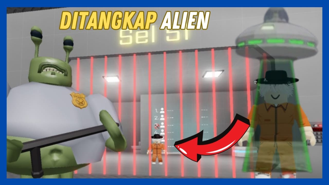 Aku kabur dari penjara ALIEN luar angkasa|Roblox indonesia