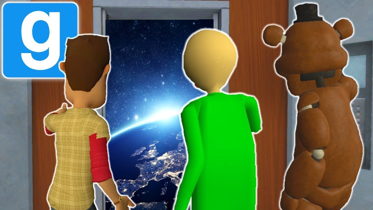 WE GOT STUCK ON AN ELEVATOR TO SPACE IN GMOD! | Multiplayer Garry's Mod Gameplay