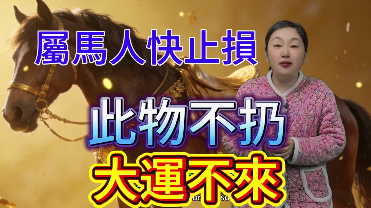 屬馬人緊急止損！難怪你今年諸事不順，全因家裏藏着這物，2026 年立刻扔掉，大運馬上到！#運勢 #風水 #熱門 #補財庫旺財氣 #財富