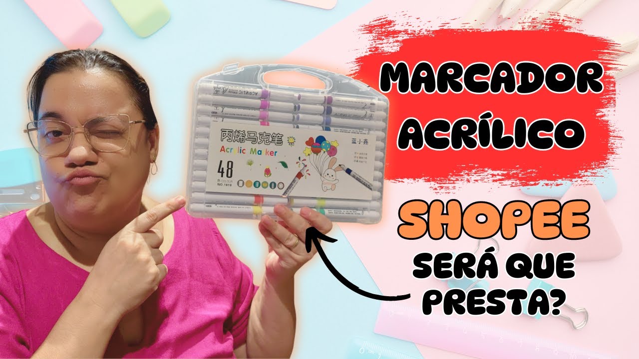 TESTANDO MARCADORES ACRÍLICOS COMPRADOS NA SHOPEE
