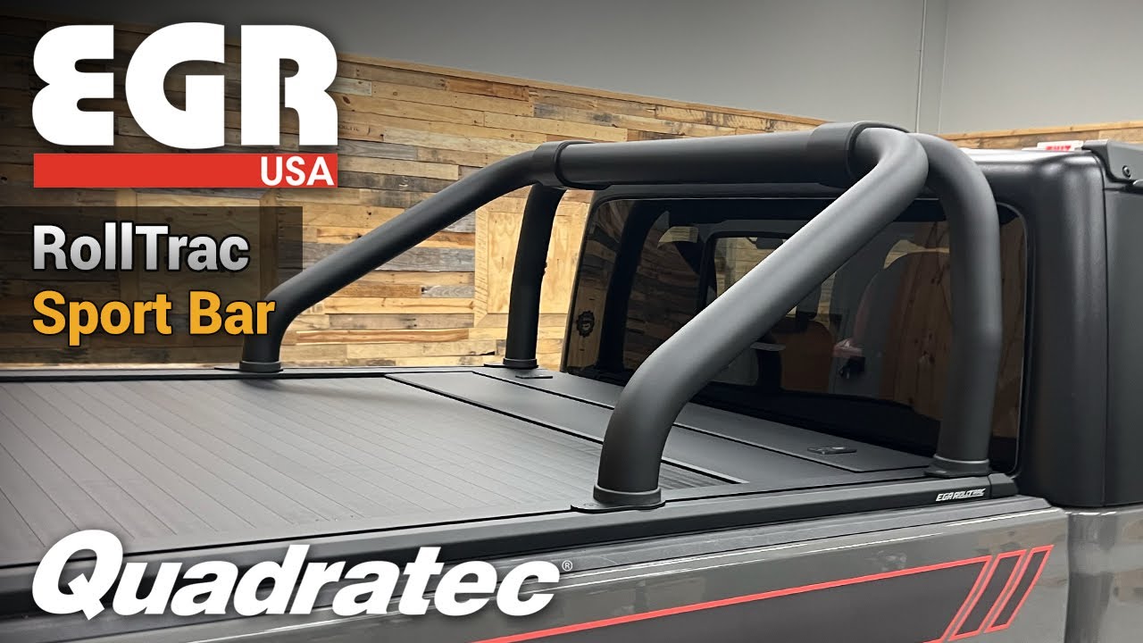 EGR S-Series Sport Bar for Jeep Gladiator JT Equipped with the EGR RollTrac Bed Cover
