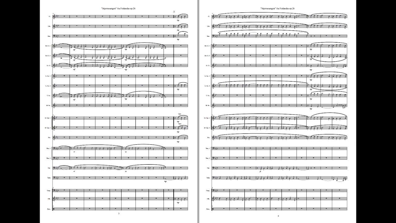 Finlandia Hymn - arr: Hannevik. Available for Brass and Concert Band. Grade 2,5.