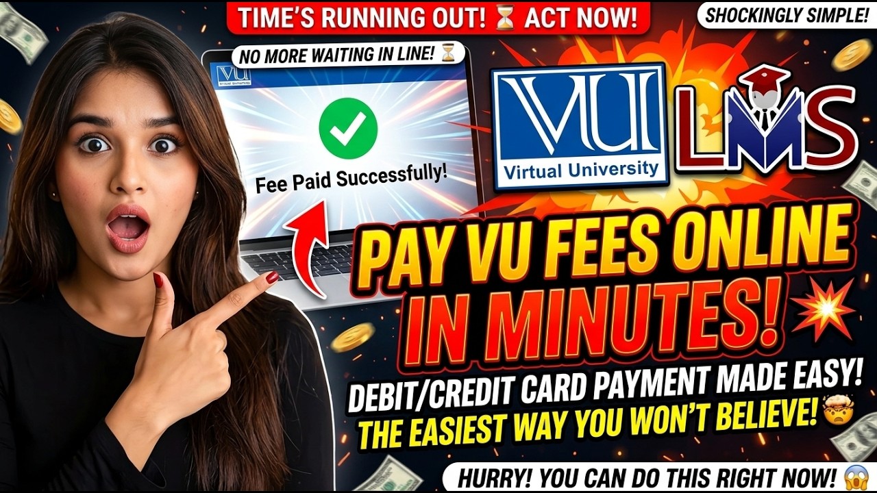How To Pay VU Fee Online | Debit & Credit Card Online Payment | Easiest Way | VU Tips & Tricks