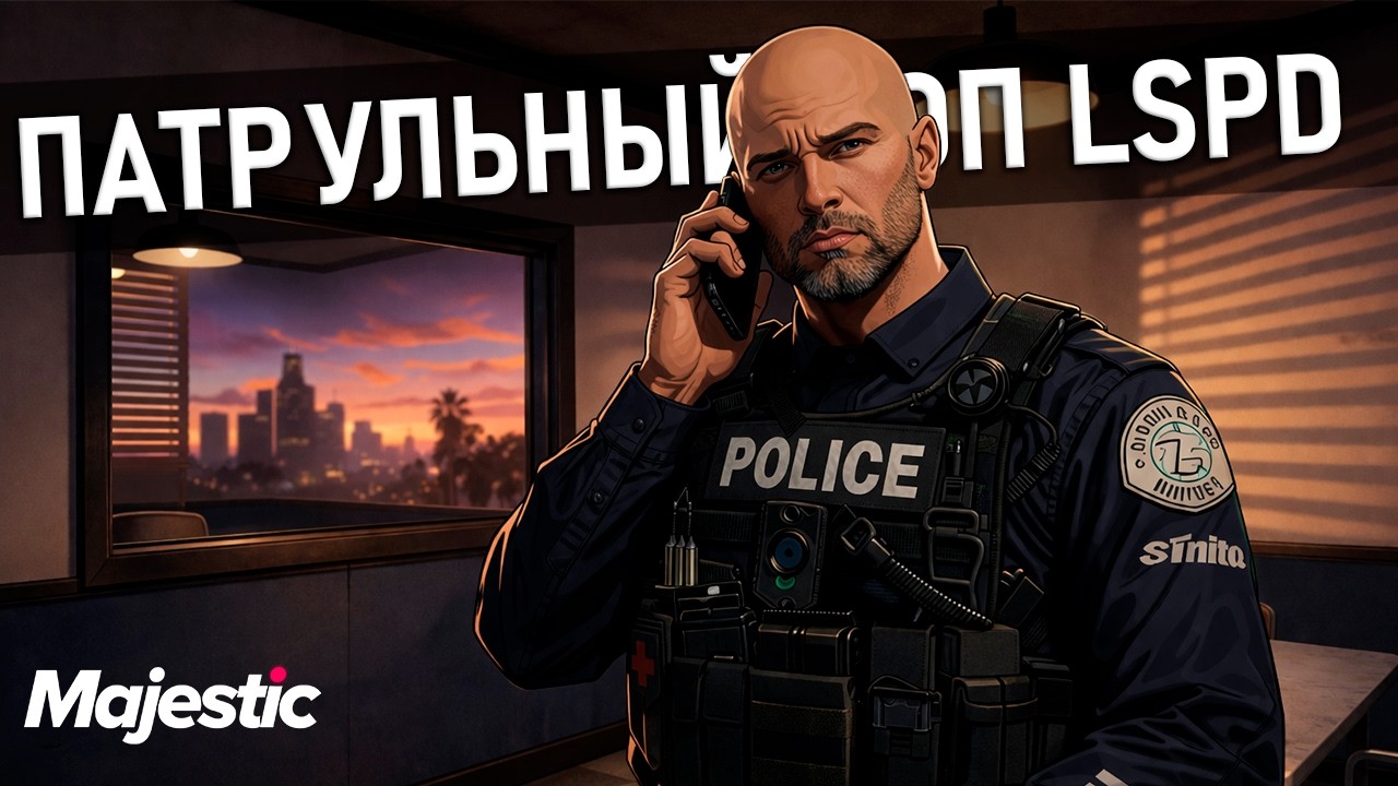 🔴ПАТРУЛЬНЫЙ КОП LSPD ДЕНЬ 16 | MAJESTIC RP👑
