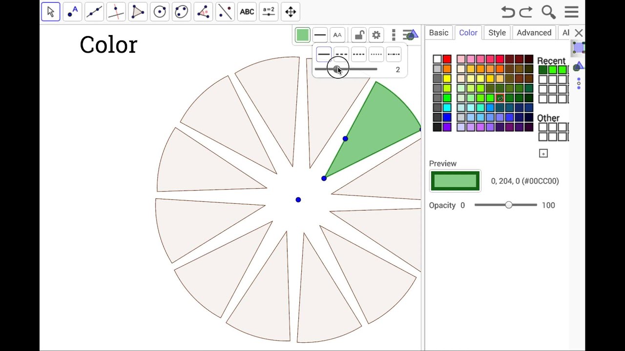 04   Color in GeoGebra