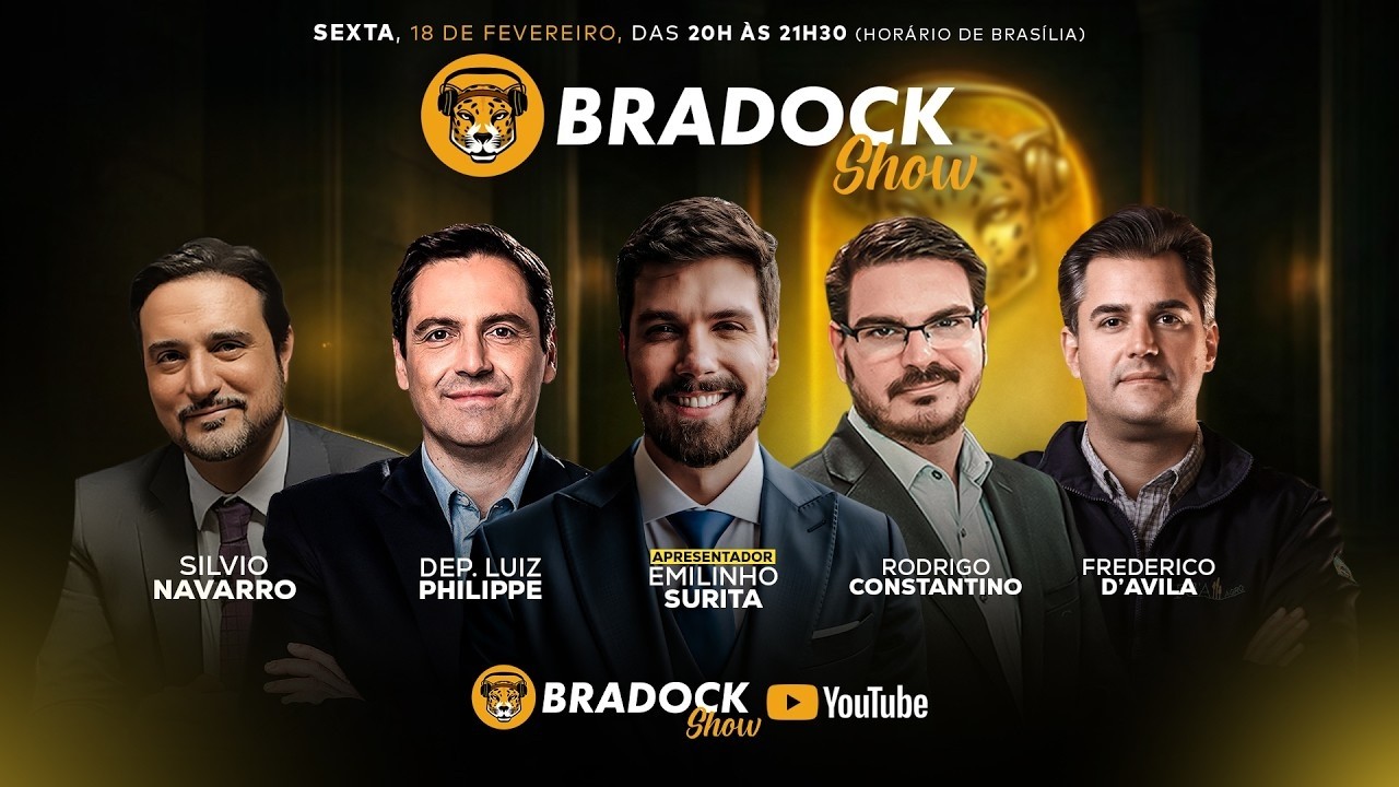Bradock Show 18/02/26 - Emilinho Surita, Consta, Silvio Navarro, Luiz Philippe e Frederico D'avila