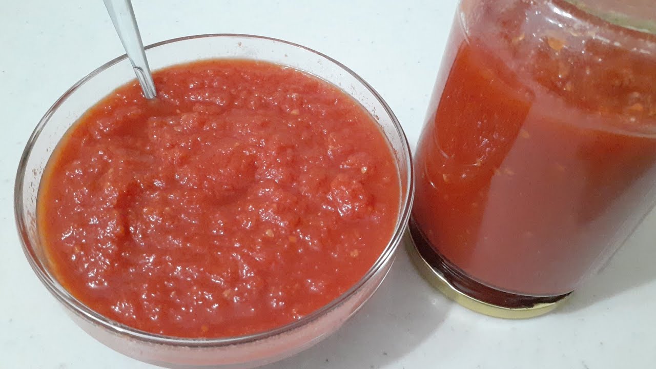 Salc Domatesh. Për gjith dimrin. Bio vetëm me Domate. Tomato sauce.