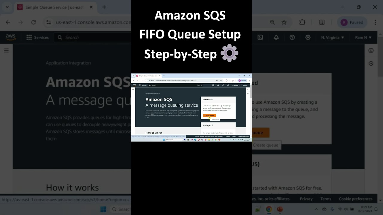 Amazon SQS FIFO Queue Setup Step by Step ⚙️