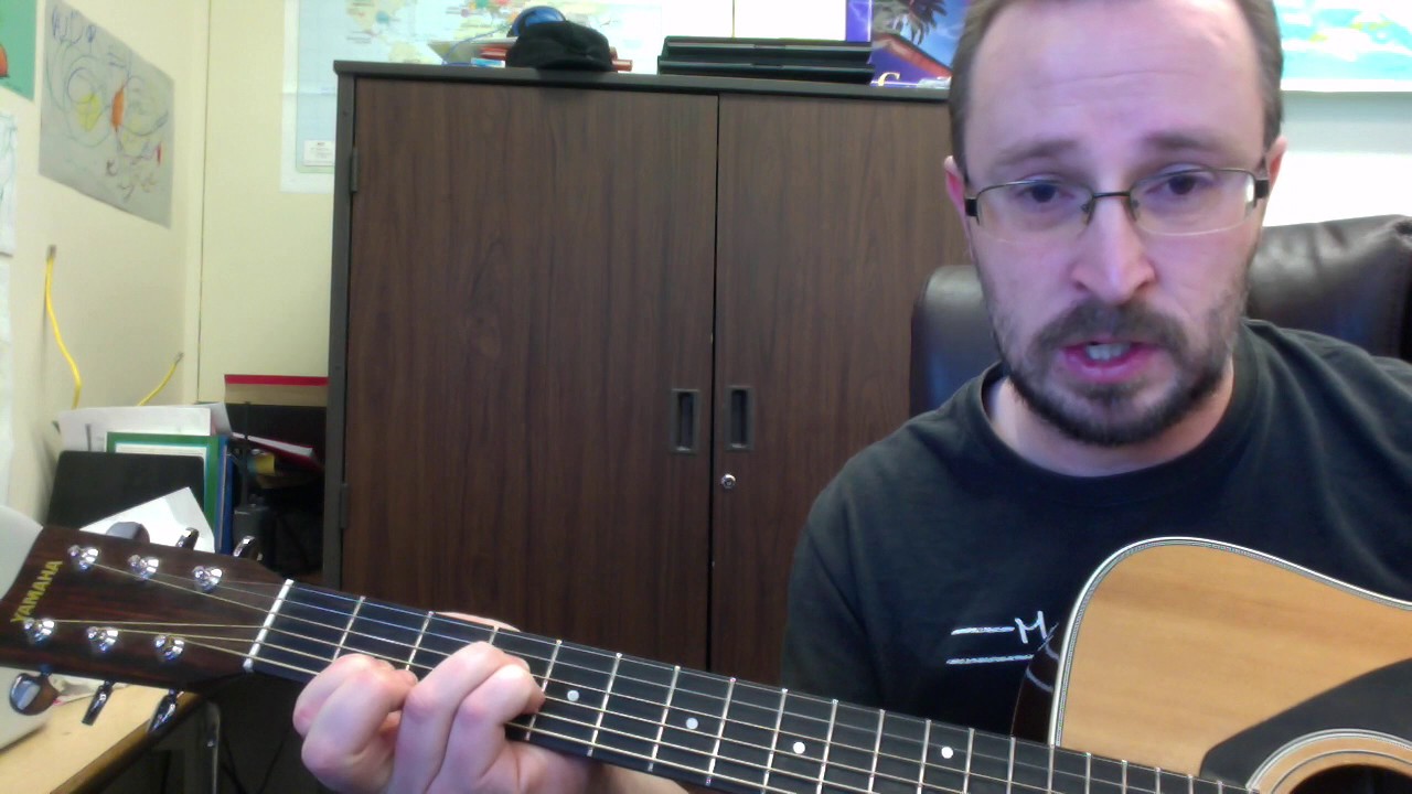 Left-handed upside-down guitar academy lesson 7: Chords in E major
