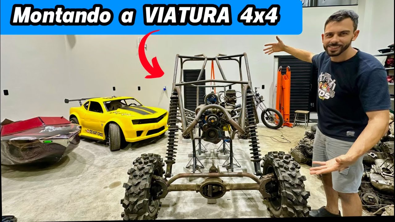 Voltamos com o PROJETO da VIATURA 4x4 🚀🔥Amortecedores Gigantes 😱😱😱