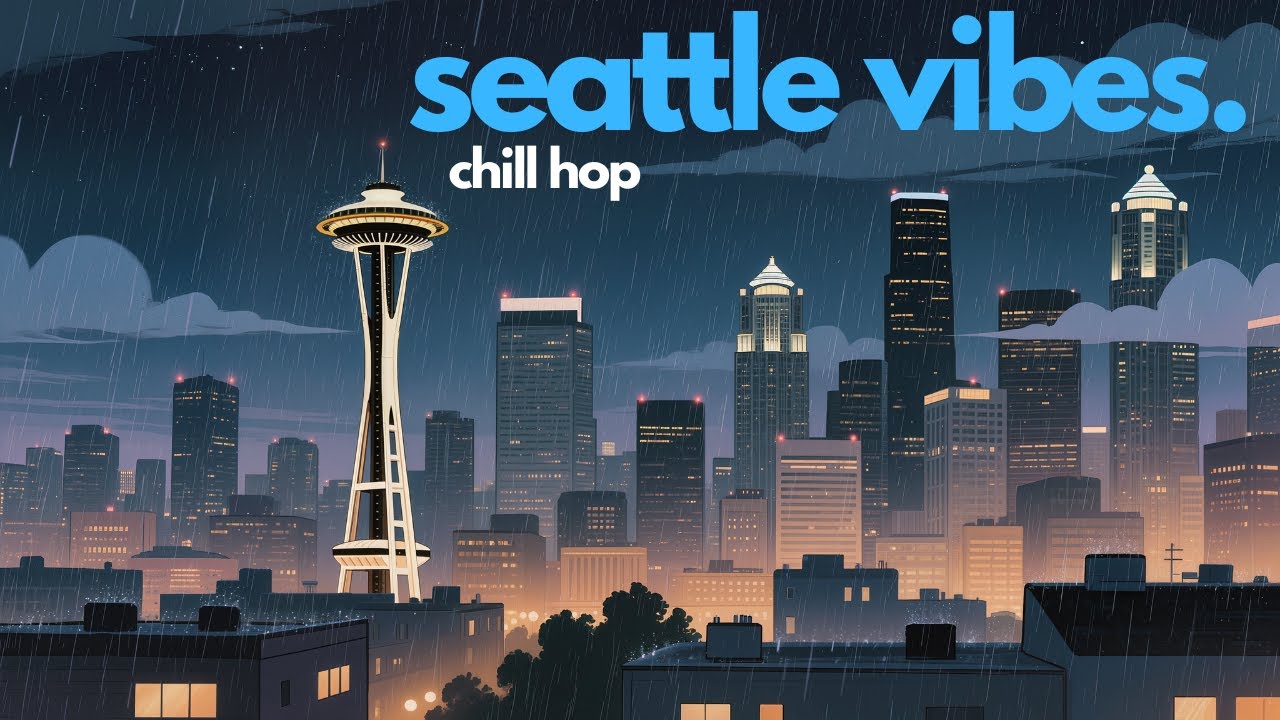 ☔️ Rainy Night in Seattle 🌧️ | West Coast Chill Instrumental Playlist