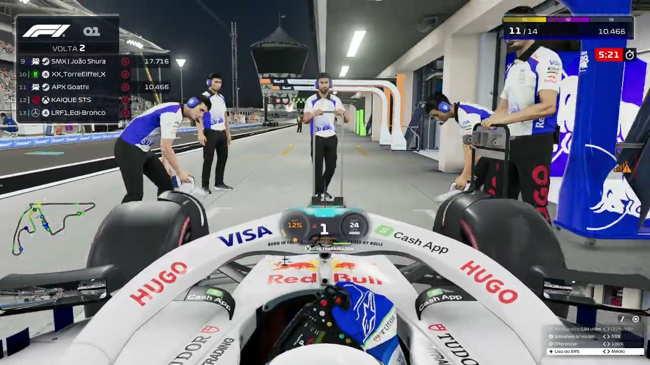 F1 25 FullGas League - APX Goathi in VCarb | 2025 Abu Dabhi GP 50% Race Gameplay.