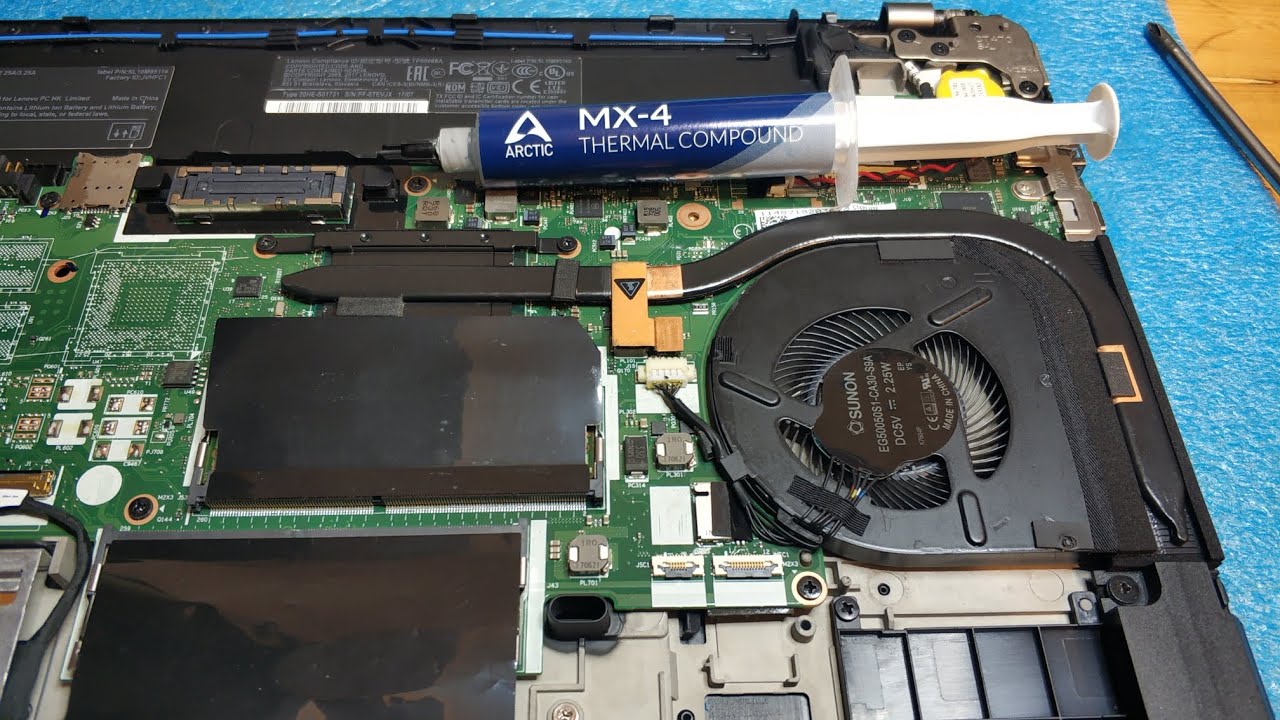 Lenovo T470 - Thermal paste Replace, very detailed procedure