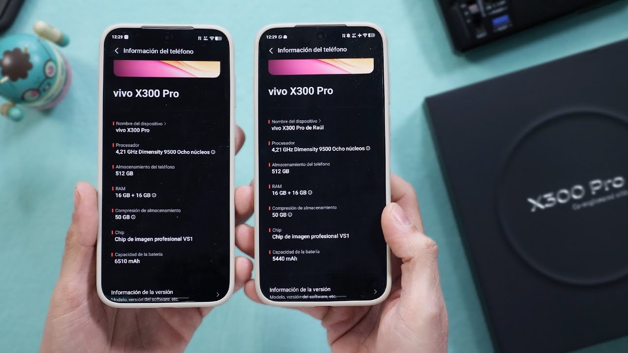 vivo X300 PRO GLOBAL HK 6510mAh y X300 PRO EU 5440mAh | GadBox4K