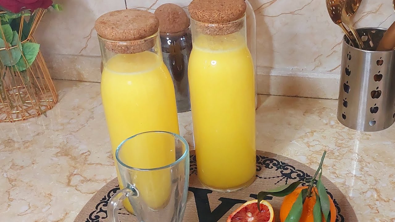 #وصفات_رمضان عصير البرتقال🍊🍋